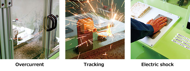 Electric shock, Overcurrent and Tracking Simulator